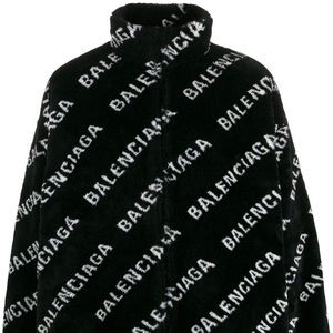Balenciaga fluffy zip up jacket